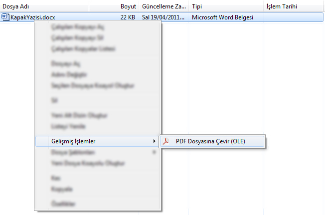 word dökümanlarınızı pdf çevirme