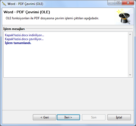 word dökümanlarınızı pdf çevirme